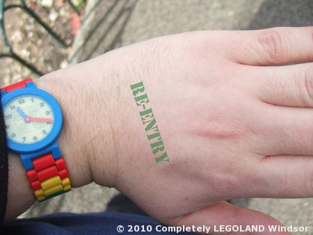 Re-entry hand stamp